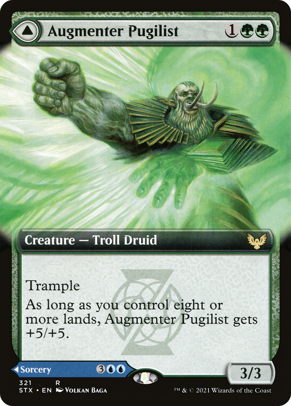 Augmenter Pugilist (Extended Art) (321) [Strixhaven: School of Mages] foil - Deck Out Gaming