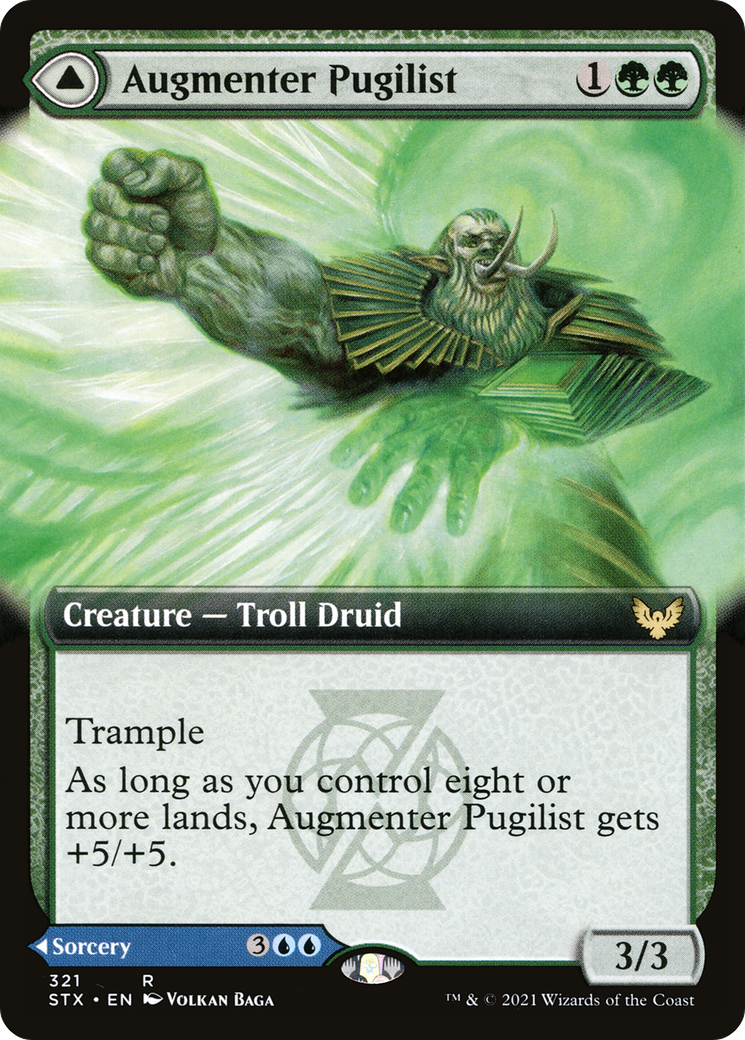 Augmenter Pugilist (Extended Art) (321) [Strixhaven: School of Mages] foil - Deck Out Gaming