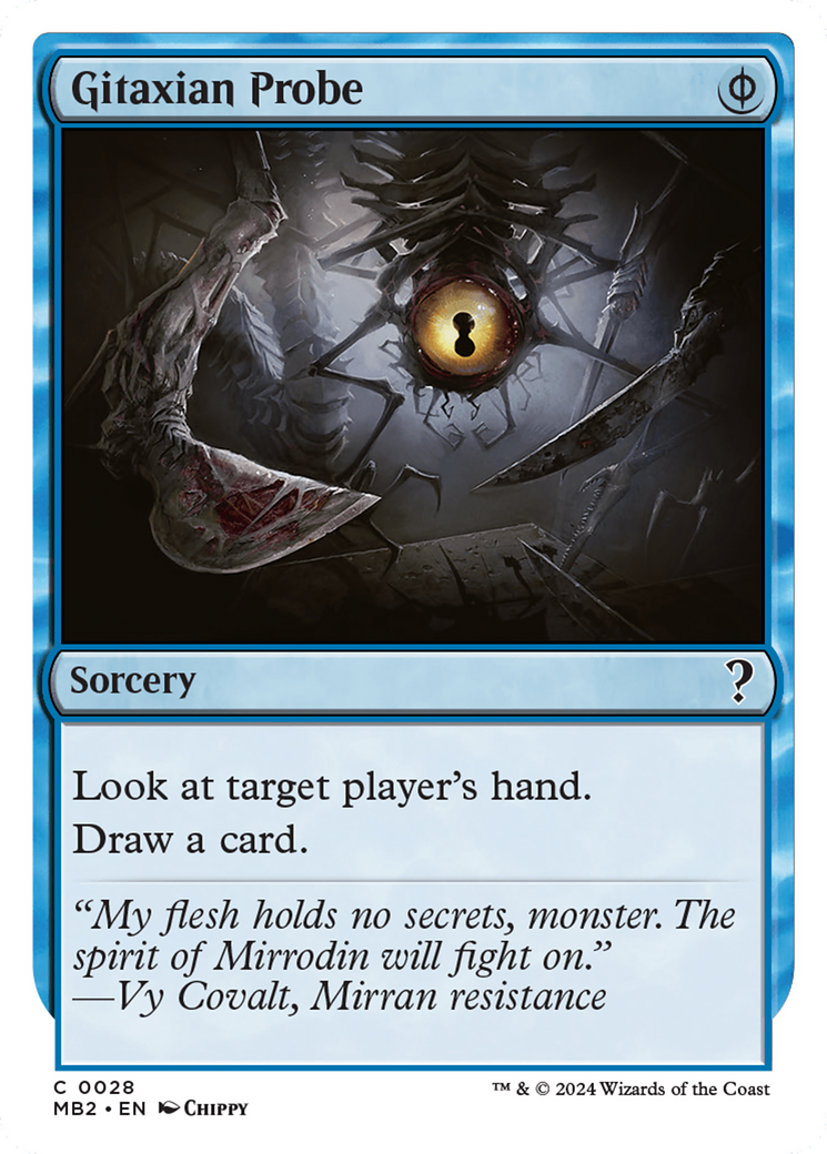 Gitaxian Probe (White Border) (28) [Mystery Booster 2] - Deck Out Gaming
