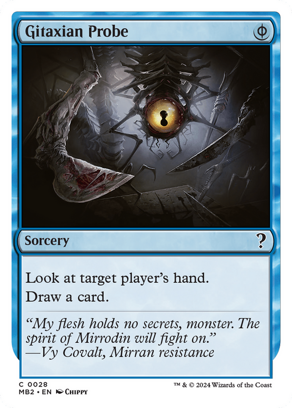 Gitaxian Probe (White Border) (28) [Mystery Booster 2] - Deck Out Gaming