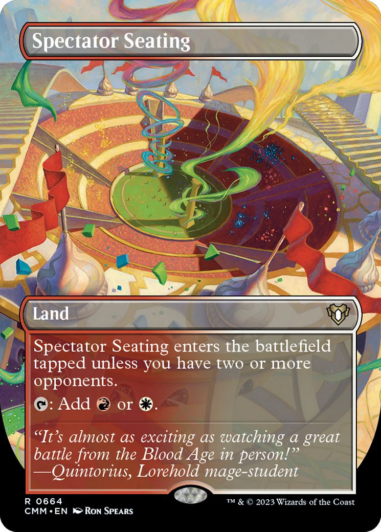 Spectator Seating (Borderless) (664) [Commander Masters] foil - Deck Out Gaming