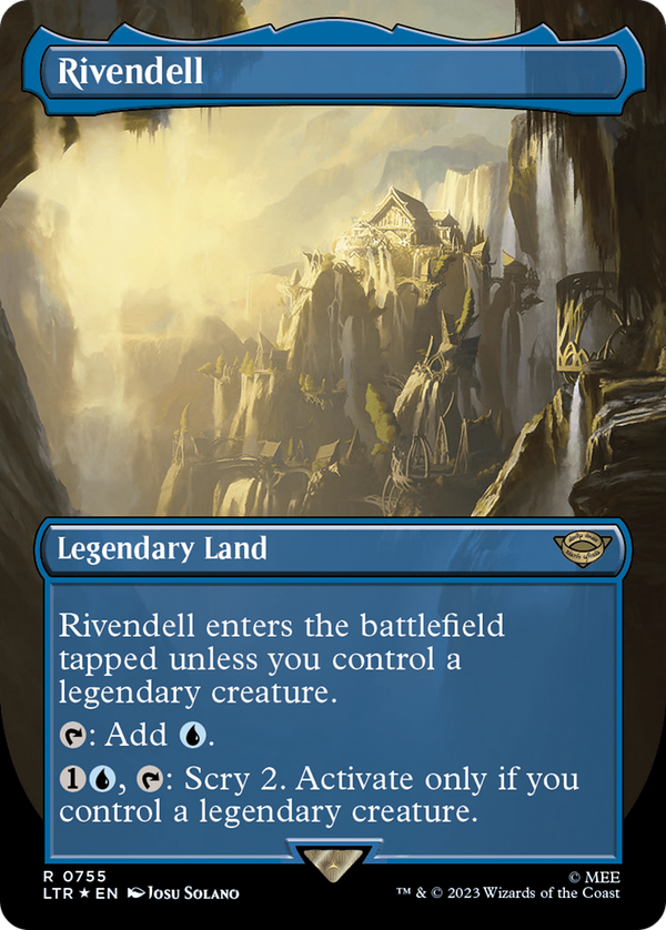 Rivendell (Borderless) (Surge Foil) (755) [The Lord of the Rings: Tales of Middle-earth] foil - Deck Out Gaming