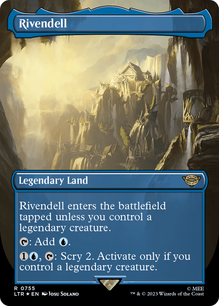 Rivendell (Borderless) (Surge Foil) (755) [The Lord of the Rings: Tales of Middle-earth] foil - Deck Out Gaming