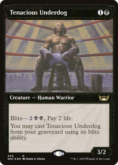 Tenacious Underdog (Showcase) (Foil Etched) (445) [Streets of New Capenna] foil - Deck Out Gaming