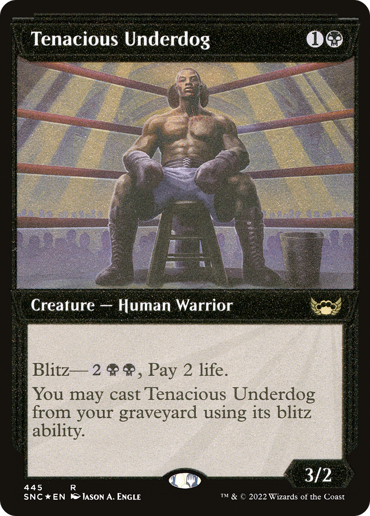 Tenacious Underdog (Showcase) (Foil Etched) (445) [Streets of New Capenna] foil - Deck Out Gaming