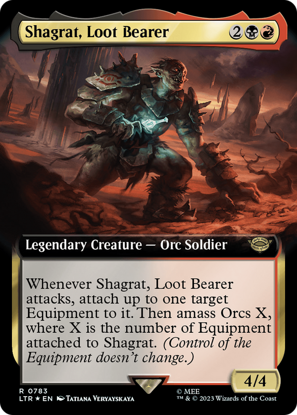 Shagrat, Loot Bearer (Extended Art) (Surge Foil) (783) [The Lord of the Rings: Tales of Middle-earth] foil - Deck Out Gaming