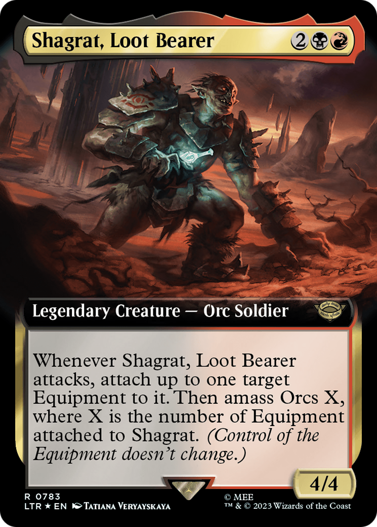 Shagrat, Loot Bearer (Extended Art) (Surge Foil) (783) [The Lord of the Rings: Tales of Middle-earth] foil - Deck Out Gaming