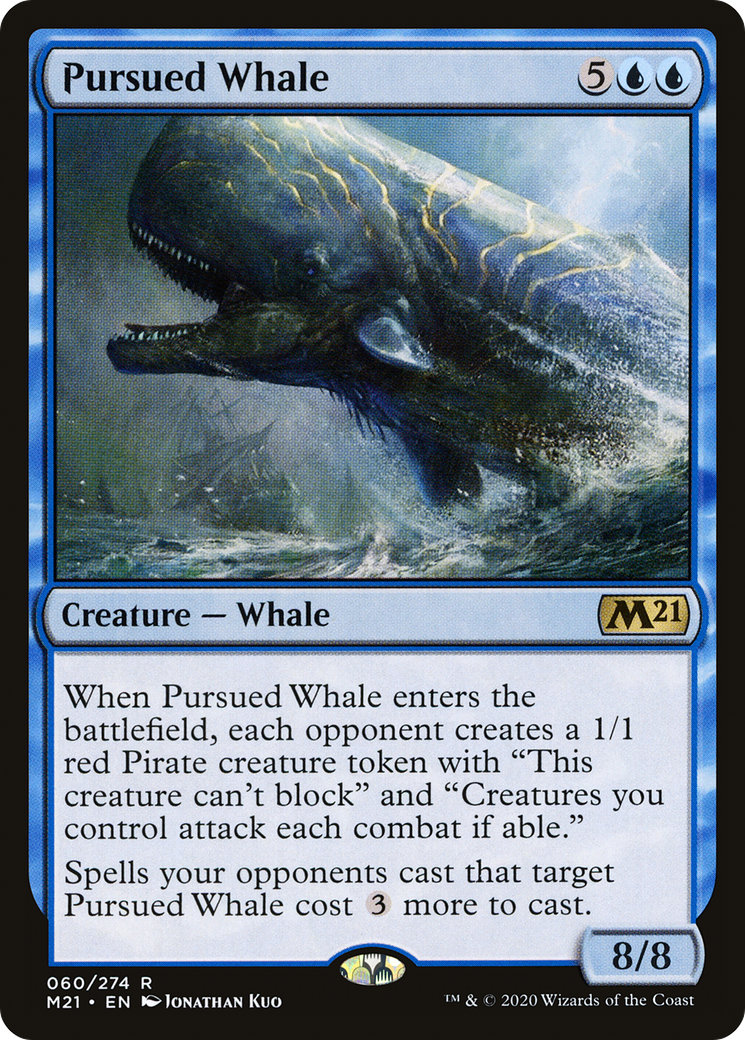 Pursued Whale (60) [Core Set 2021] foil - Deck Out Gaming