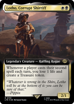 Lotho, Corrupt Shirriff (Extended Art) (Surge Foil) (781) [The Lord of the Rings: Tales of Middle-earth] foil - Deck Out Gaming