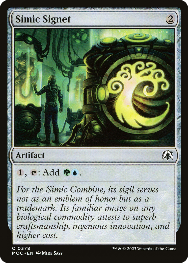 Simic Signet (378) [March of the Machine Commander] - Deck Out Gaming