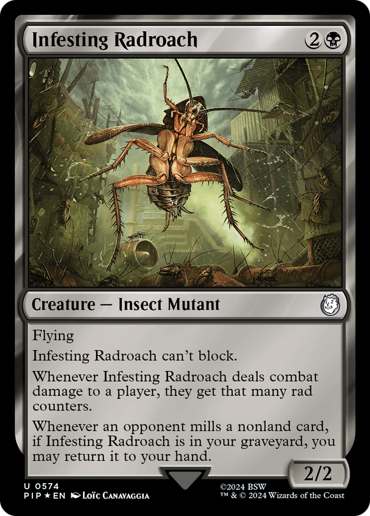 Infesting Radroach (Surge Foil) (574) [Fallout] foil - Deck Out Gaming