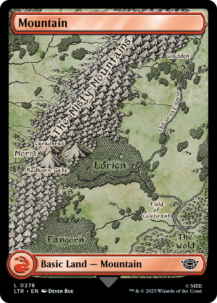 Mountain (0278) (278) [The Lord of the Rings: Tales of Middle-earth] foil - Deck Out Gaming