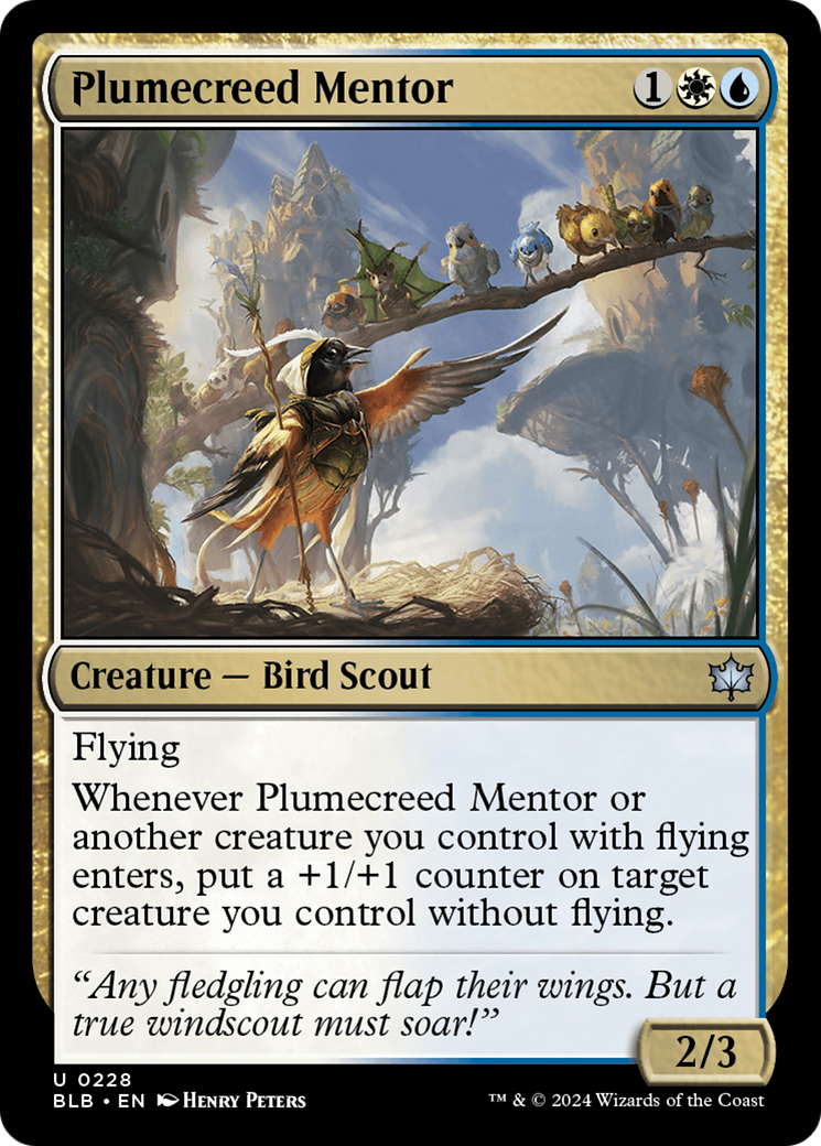 Plumecreed Mentor (228) [Bloomburrow] - Deck Out Gaming
