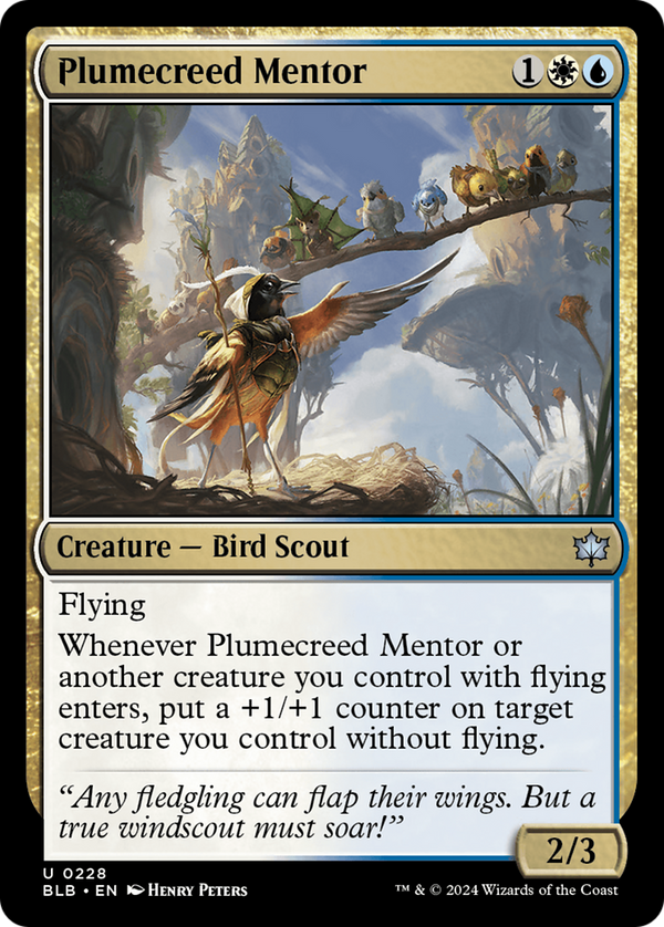 Plumecreed Mentor (228) [Bloomburrow] - Deck Out Gaming