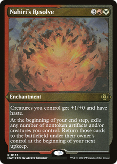 Nahiri's Resolve (137) [March of the Machine: The Aftermath] etched - Deck Out Gaming