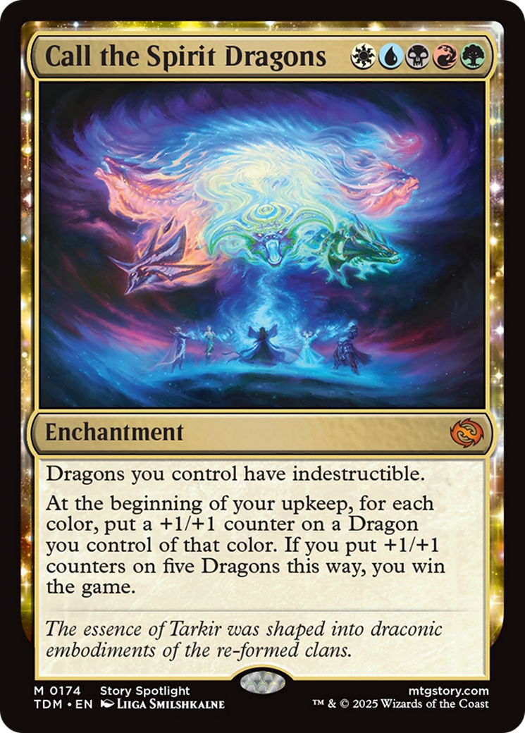 Call the Spirit Dragons (174) [Tarkir: Dragonstorm] foil - Deck Out Gaming