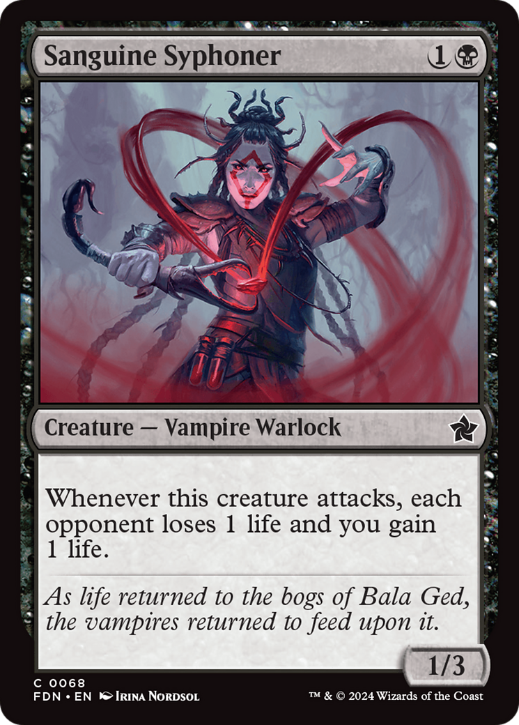 Sanguine Syphoner (68) [Foundations] foil - Deck Out Gaming