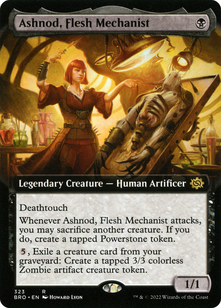 Ashnod, Flesh Mechanist (Extended Art) (323) [The Brothers' War] foil - Deck Out Gaming