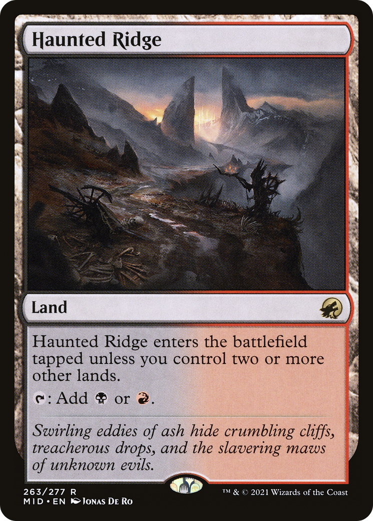 Haunted Ridge (263) [Innistrad: Midnight Hunt] foil - Deck Out Gaming
