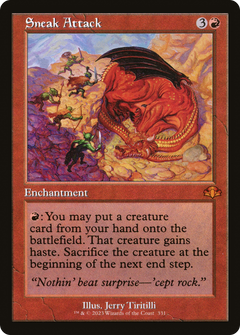 Sneak Attack (Retro Frame) (331) [Dominaria Remastered] - Deck Out Gaming
