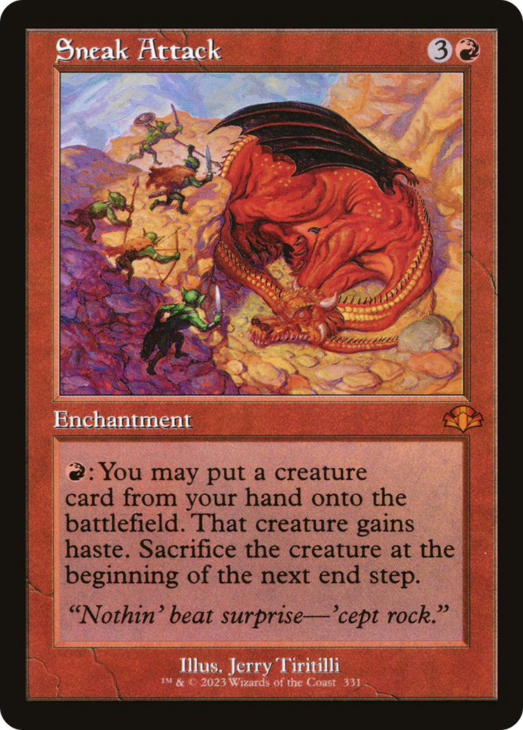 Sneak Attack (Retro Frame) (331) [Dominaria Remastered] - Deck Out Gaming