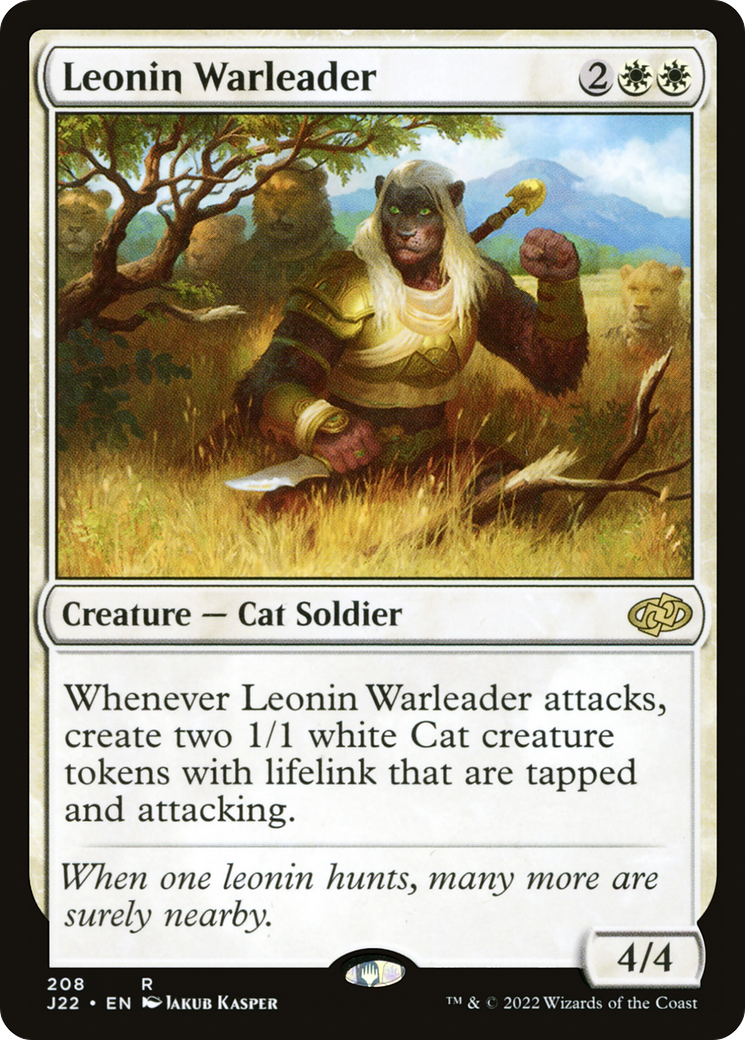 Leonin Warleader (208) [Jumpstart 2022] - Deck Out Gaming