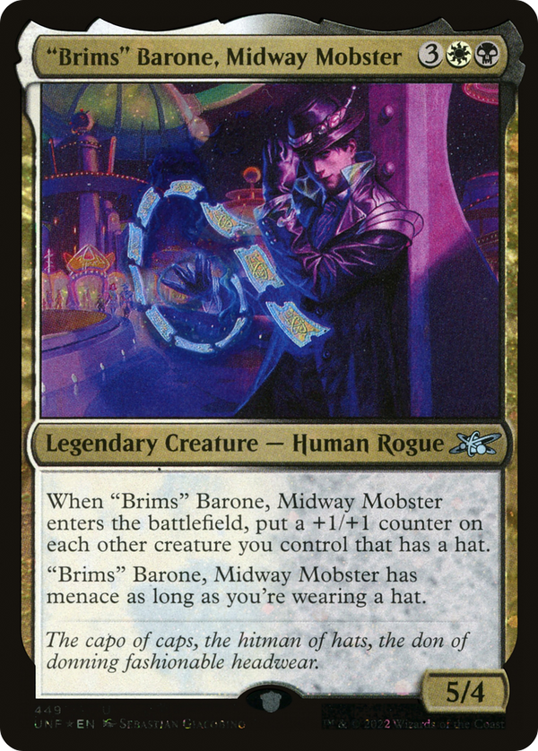 "Brims" Barone, Midway Mobster (Galaxy Foil) (449) [Unfinity] foil - Deck Out Gaming