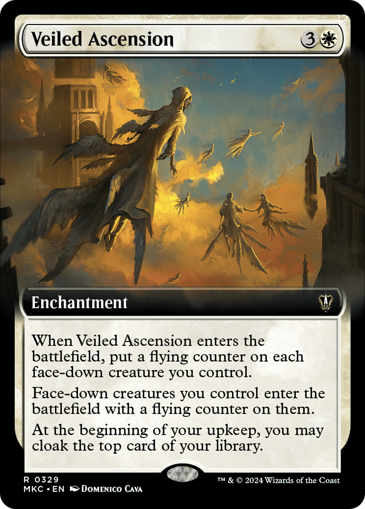 Veiled Ascension (Extended Art) (329) [Murders at Karlov Manor Commander] - Deck Out Gaming