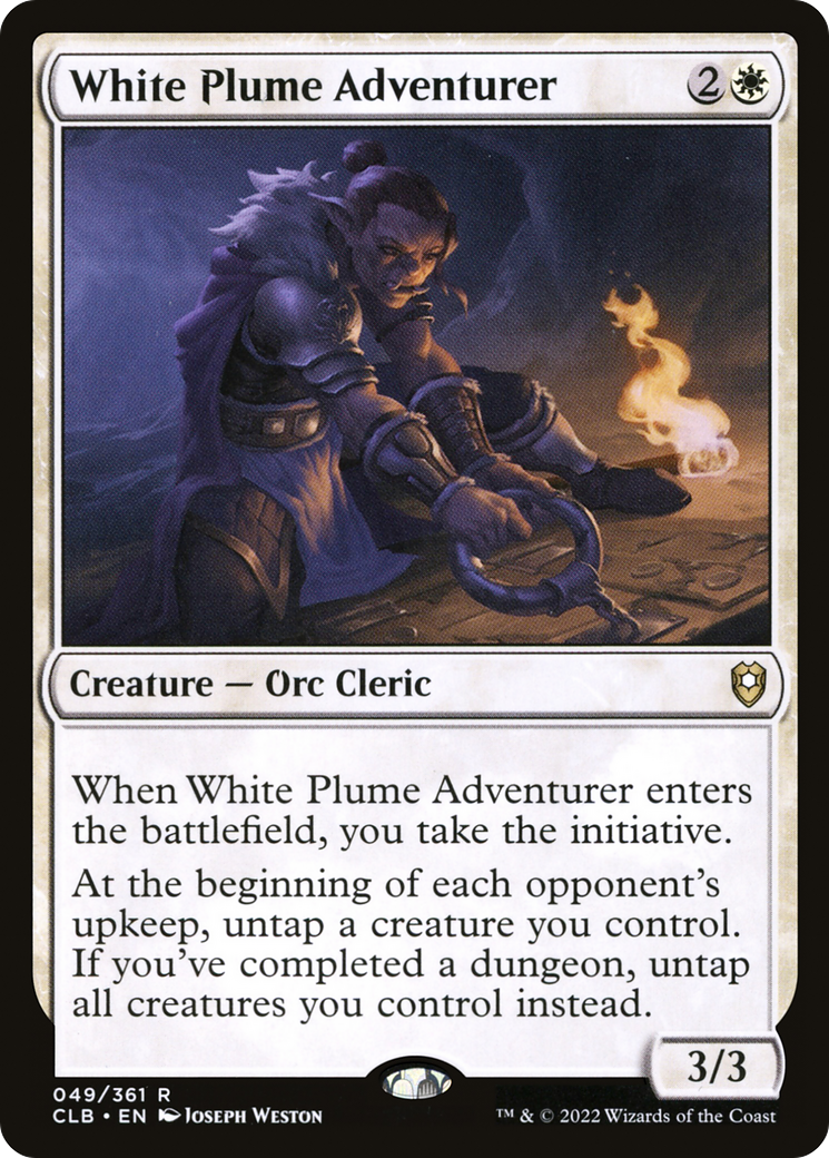 White Plume Adventurer (49) [Commander Legends: Battle for Baldur's Gate] foil - Deck Out Gaming