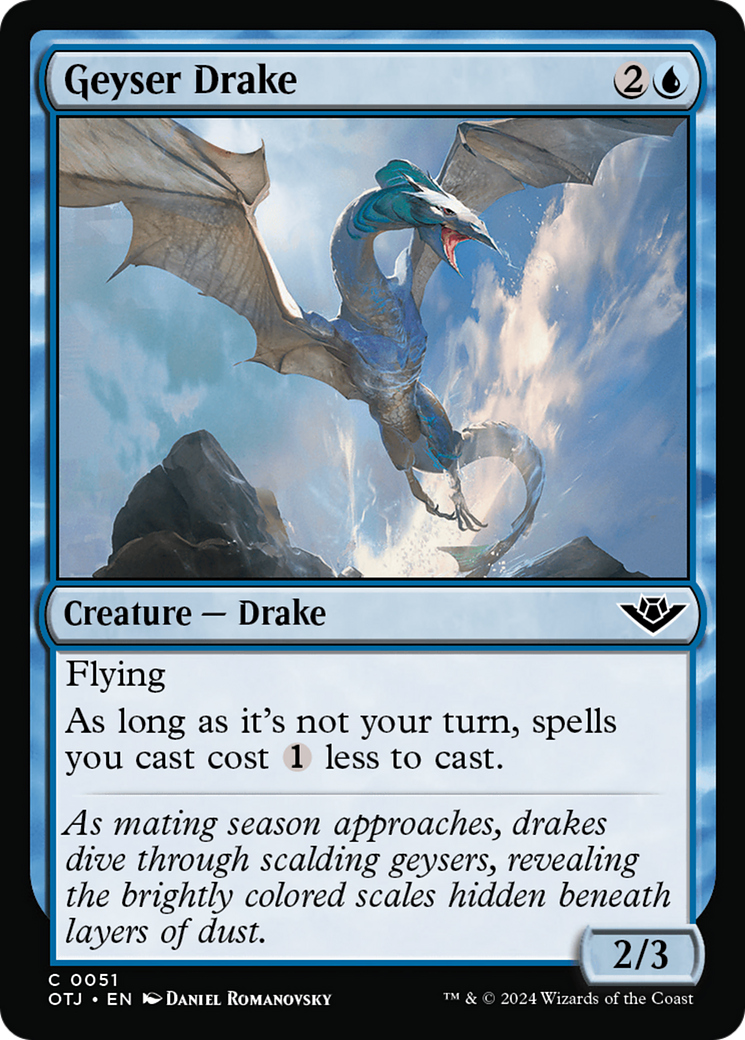 Geyser Drake (51) [Outlaws of Thunder Junction] - Deck Out Gaming