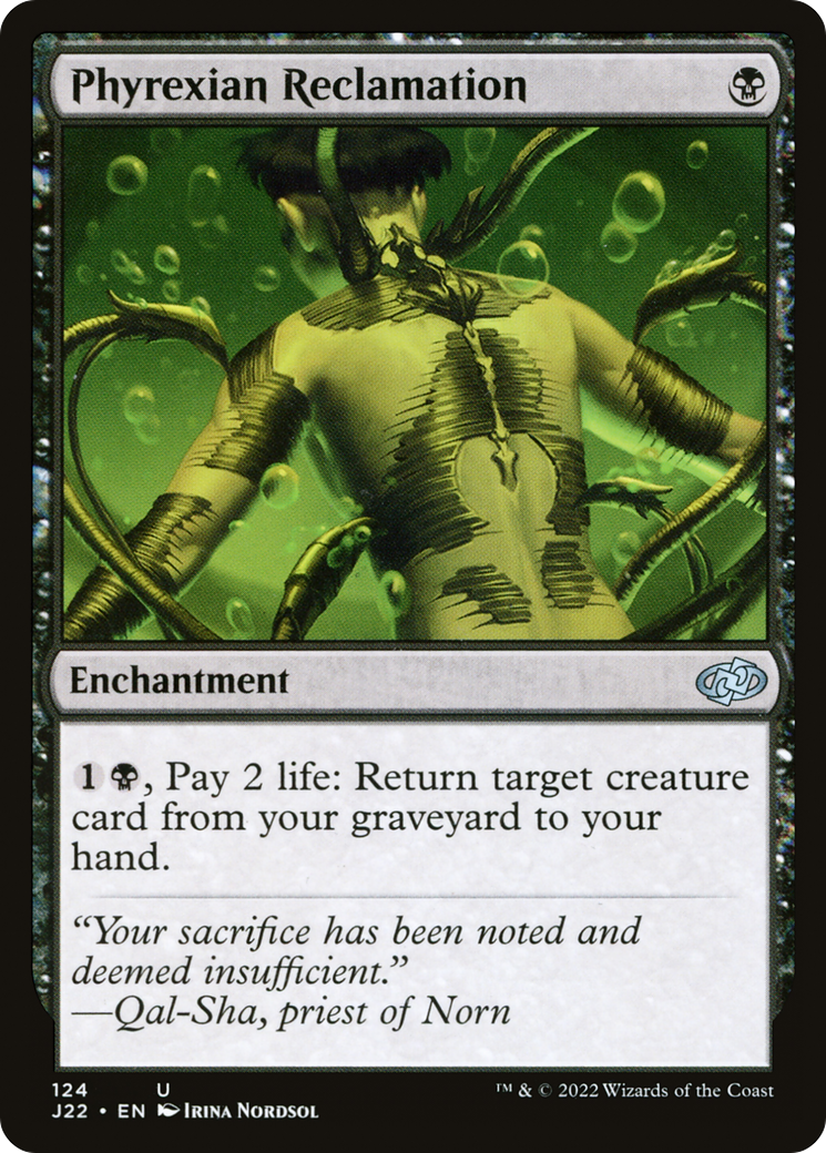 Phyrexian Reclamation (124) [Jumpstart 2022] - Deck Out Gaming