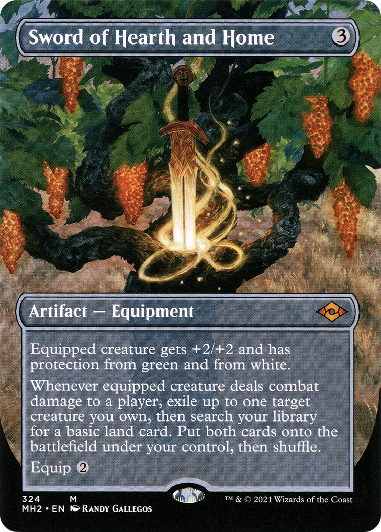 Sword of Hearth and Home (Borderless) (324) [Modern Horizons 2] foil - Deck Out Gaming
