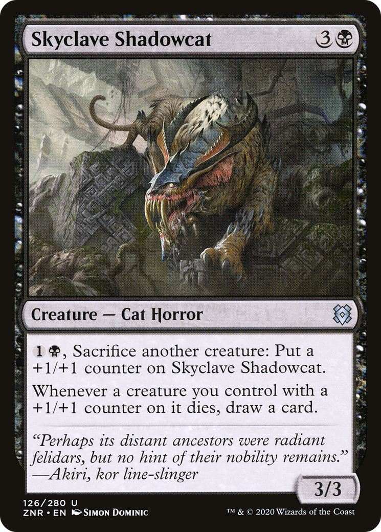 Skyclave Shadowcat (126) [Zendikar Rising] foil - Deck Out Gaming