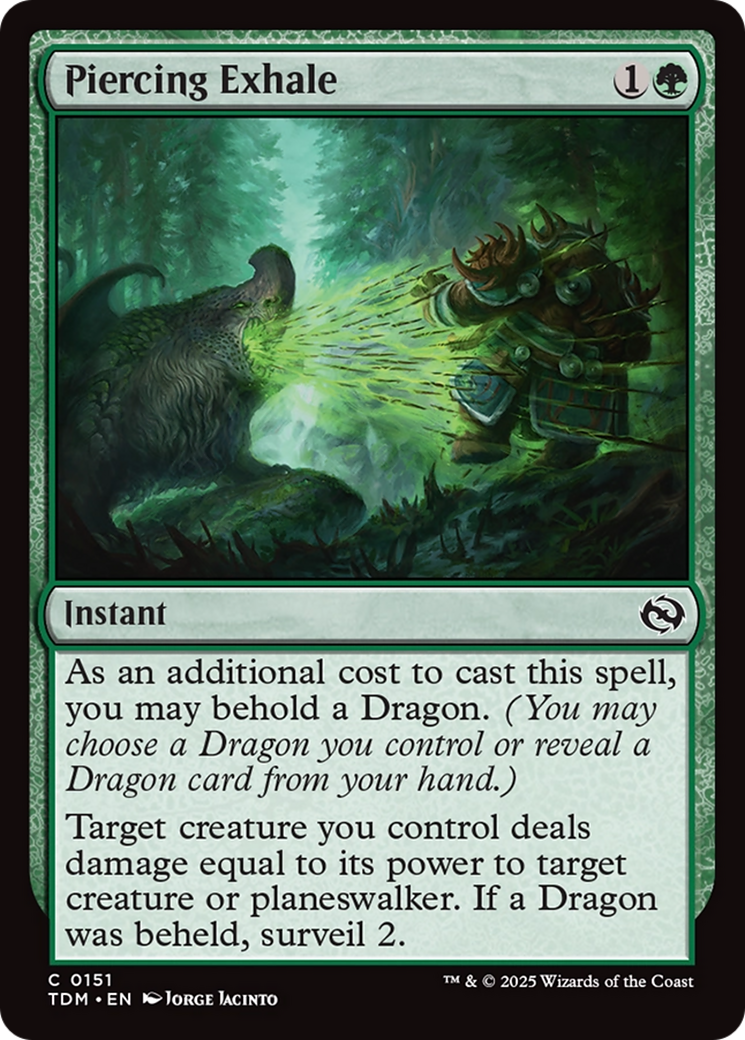 Piercing Exhale (151) [Tarkir: Dragonstorm] foil - Deck Out Gaming
