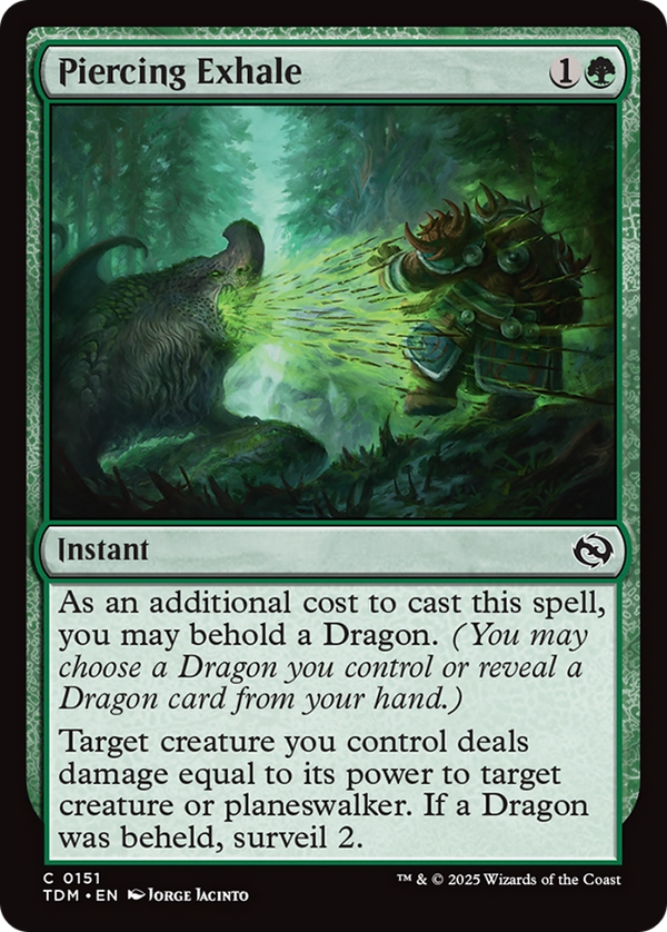 Piercing Exhale (151) [Tarkir: Dragonstorm] foil - Deck Out Gaming