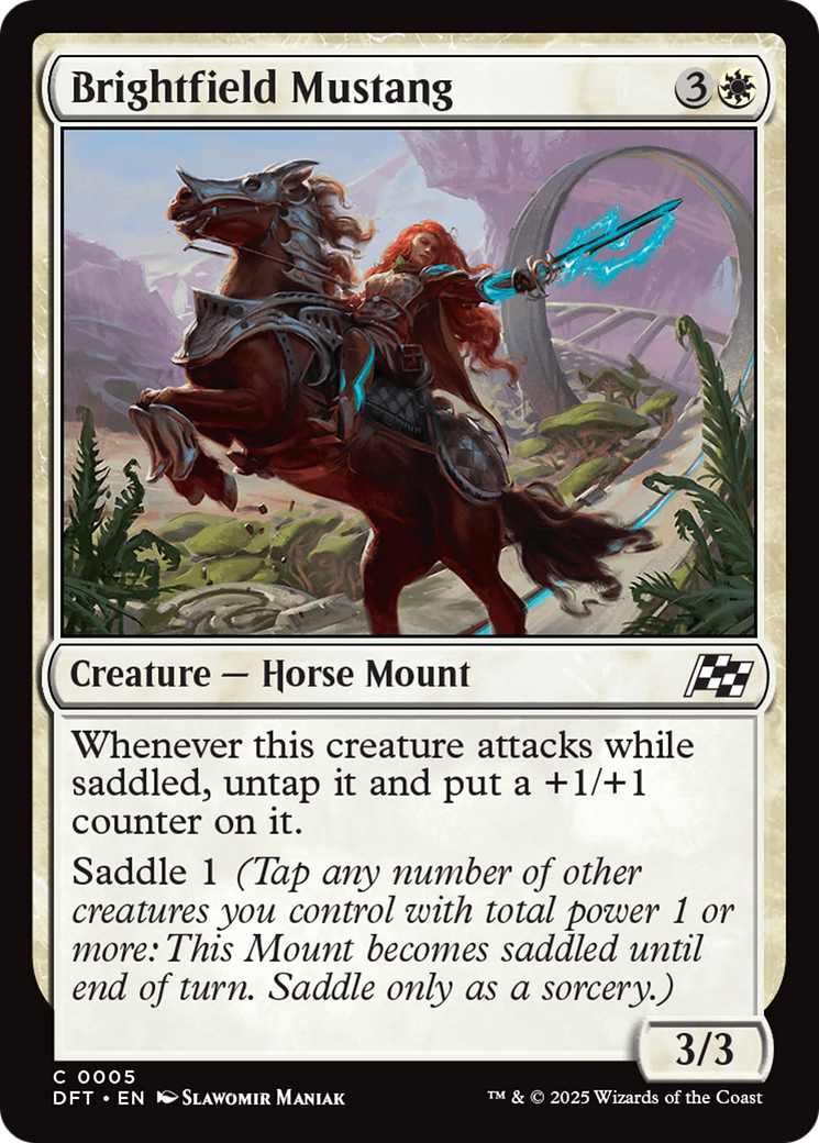 Brightfield Mustang (5) [Aetherdrift] - Deck Out Gaming