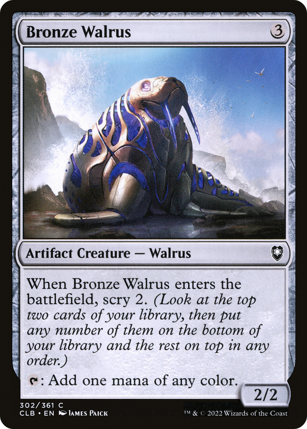 Bronze Walrus (302) [Commander Legends: Battle for Baldur's Gate] foil - Deck Out Gaming