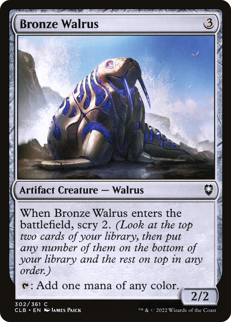 Bronze Walrus (302) [Commander Legends: Battle for Baldur's Gate] foil - Deck Out Gaming