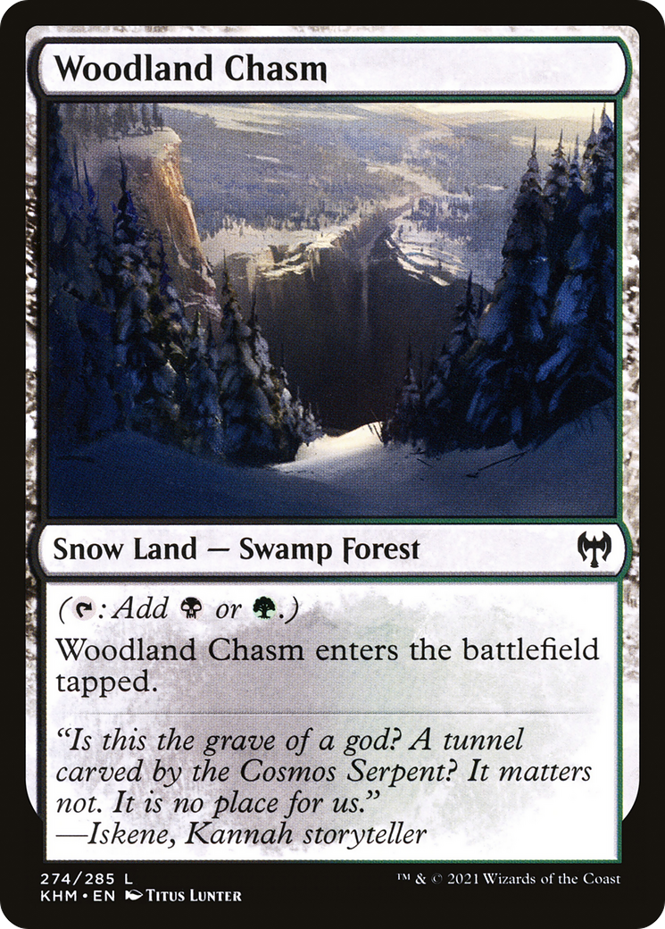 Woodland Chasm (274) [Kaldheim] foil - Deck Out Gaming
