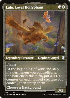 Lulu, Loyal Hollyphant (477) [Commander Legends: Battle for Baldur's Gate] etched - Deck Out Gaming