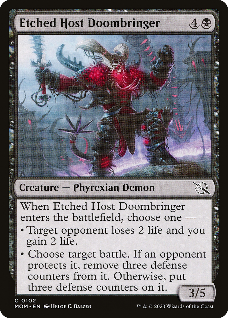Etched Host Doombringer (102) [March of the Machine] foil - Deck Out Gaming