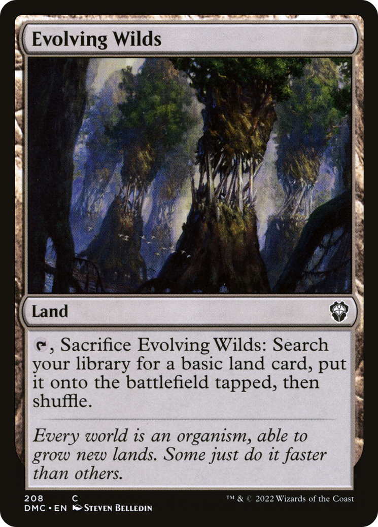 Evolving Wilds (208) [Dominaria United Commander] - Deck Out Gaming