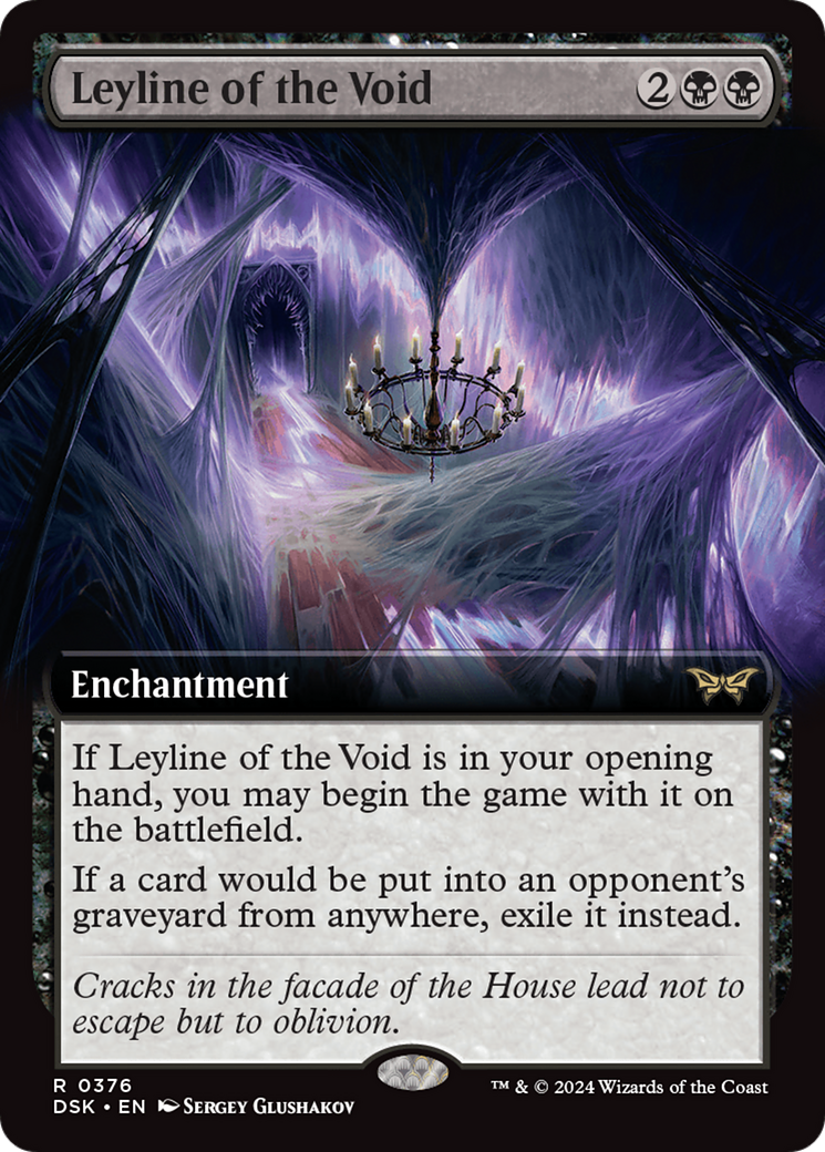 Leyline of the Void (Extended Art) (376) [Duskmourn: House of Horror] - Deck Out Gaming