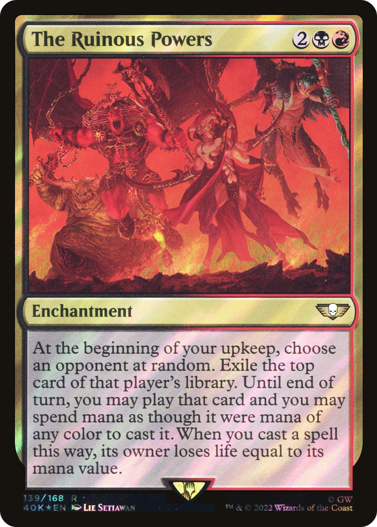 The Ruinous Powers (Surge Foil) (139) [Warhammer 40,000 Commander] foil - Deck Out Gaming