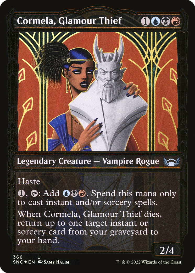 Cormela, Glamour Thief (Gilded Foil) (366) [Streets of New Capenna] foil - Deck Out Gaming