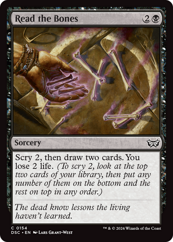 Read the Bones (154) [Duskmourn: House of Horror Commander] - Deck Out Gaming