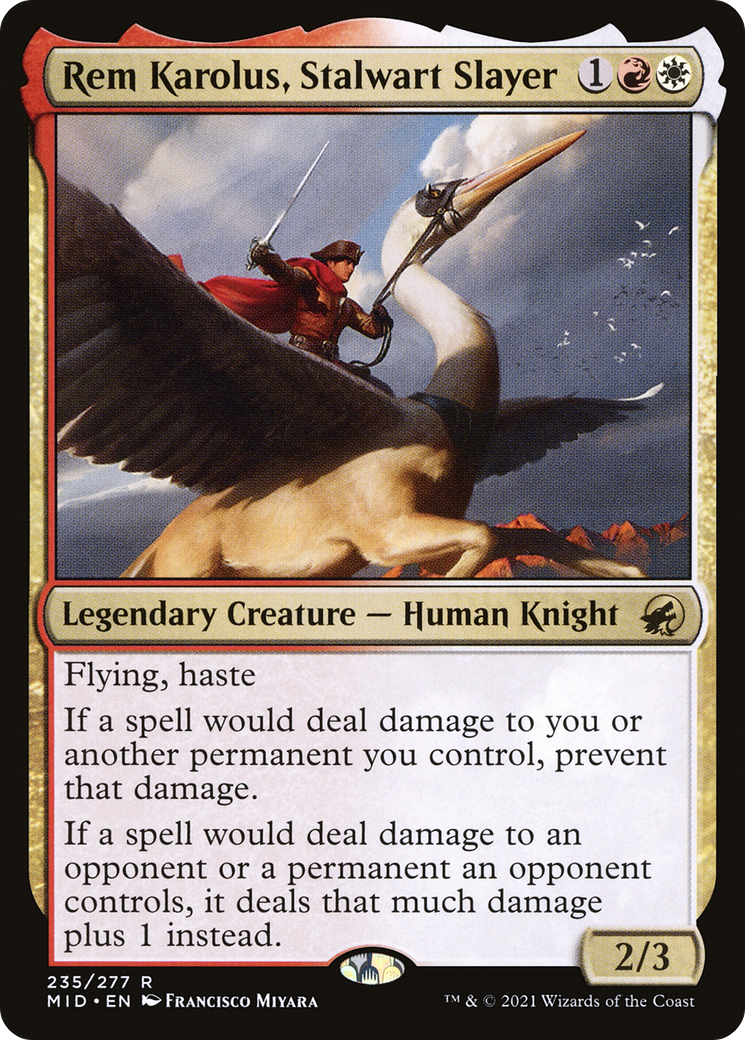 Rem Karolus, Stalwart Slayer (235) [Innistrad: Midnight Hunt] - Deck Out Gaming