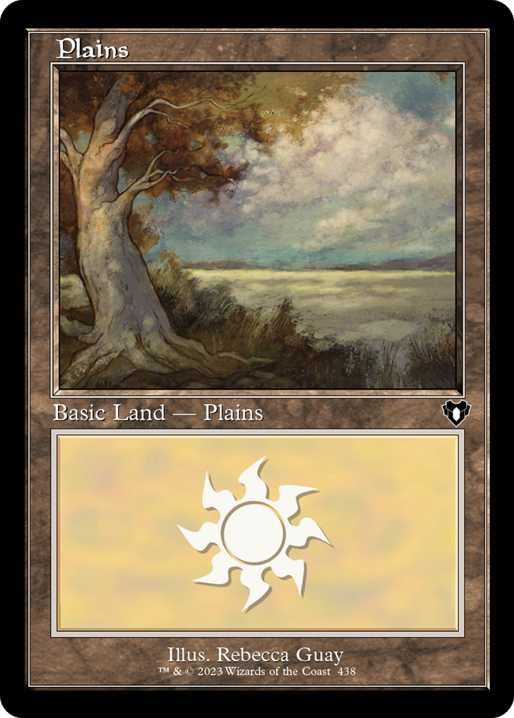 Plains (438) (Retro Frame) (438) [Commander Masters] foil - Deck Out Gaming
