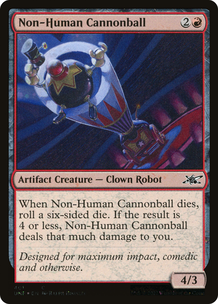 Non-Human Cannonball (Galaxy Foil) (401) [Unfinity] foil - Deck Out Gaming