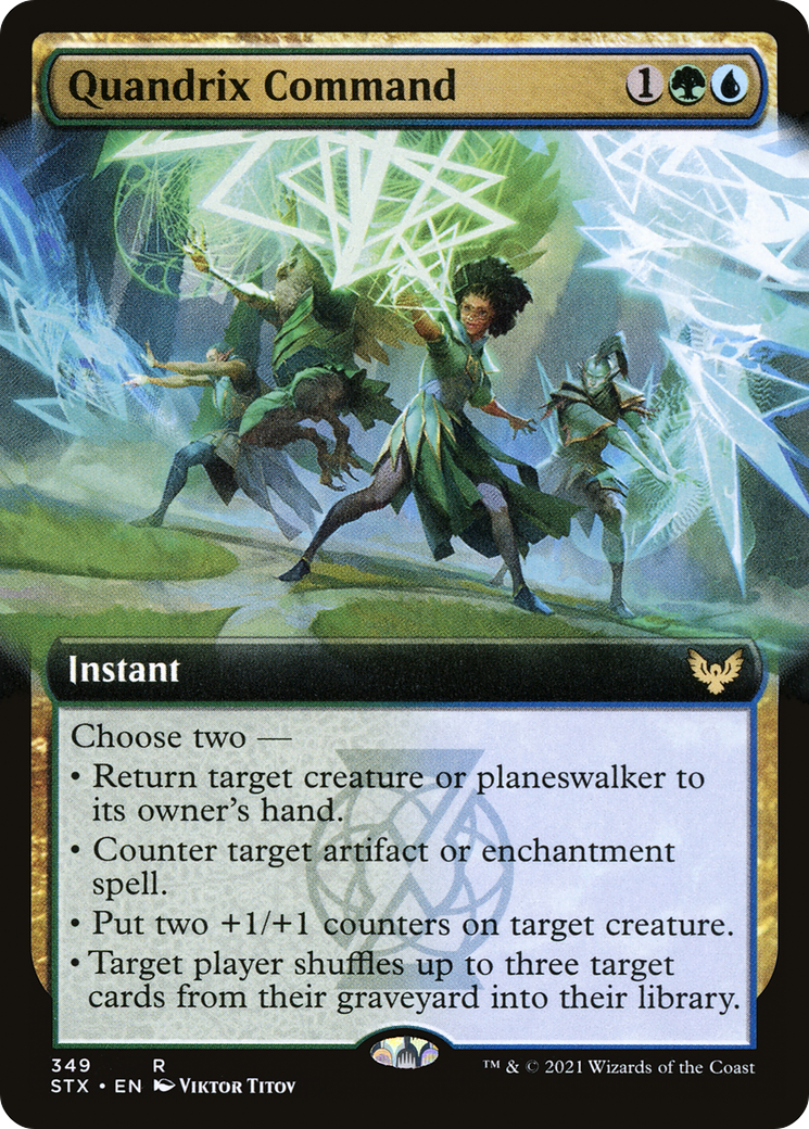 Quandrix Command (Extended Art) (349) [Strixhaven: School of Mages] foil - Deck Out Gaming